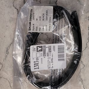 Lands End black leather belt